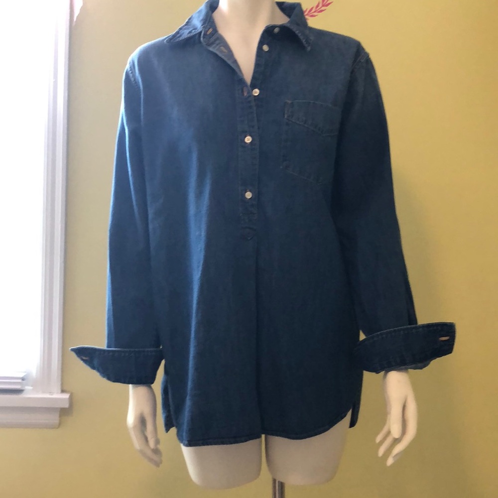 Ralph Laure Long sleeve denim shirt.